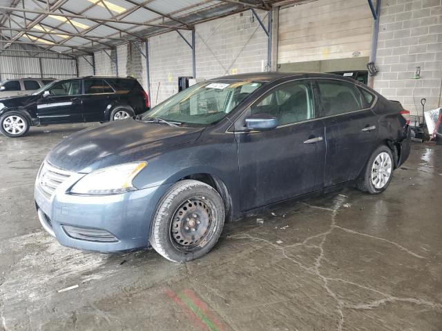 3N1AB7AP2EL617772 - 2014 NISSAN SENTRA S BLUE photo 1