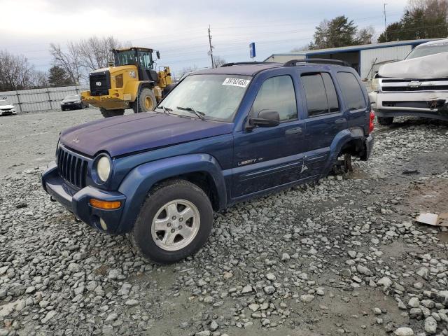 1J8GL58K62W226027 - 2002 JEEP LIBERTY LIMITED BLUE photo 1