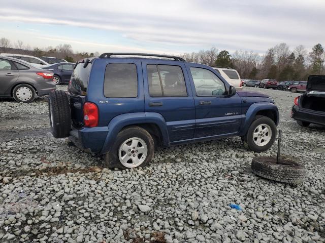 1J8GL58K62W226027 - 2002 JEEP LIBERTY LIMITED BLUE photo 3