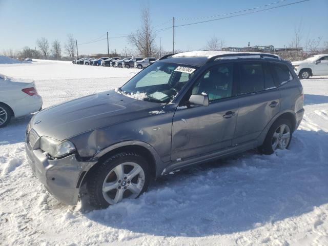 WBXPC93449WJ30837 - 2009 BMW X3 XDRIVE30I GRAY photo 1