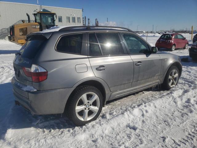 WBXPC93449WJ30837 - 2009 BMW X3 XDRIVE30I GRAY photo 3