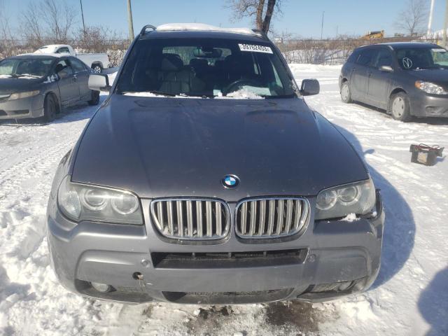 WBXPC93449WJ30837 - 2009 BMW X3 XDRIVE30I GRAY photo 5