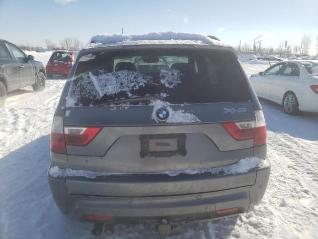 WBXPC93449WJ30837 - 2009 BMW X3 XDRIVE30I GRAY photo 6