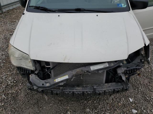 2C4RDGBG5CR389694 - 2012 DODGE GRAND CARA SE WHITE photo 12