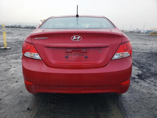 KMHCU4AE5DU284058 - 2013 HYUNDAI ACCENT GLS RED photo 6