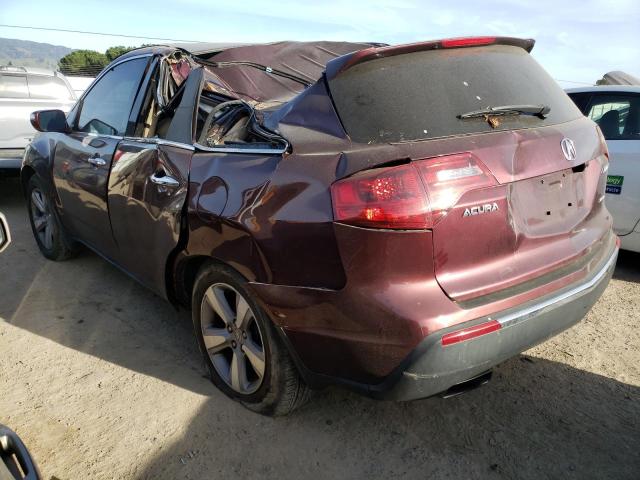 2HNYD2H45CH539332 - 2012 ACURA MDX TECHNOLOGY 栗色 照片 2