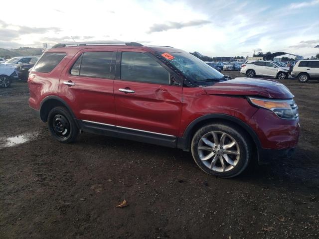 1FM5K8D86DGB58821 - 2013 FORD EXPLORER XLT BURGUNDY photo 4