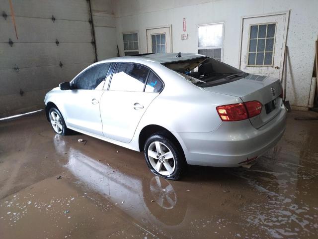 3VWLL7AJ8DM385599 - 2013 VOLKSWAGEN JETTA TDI SILVER photo 2