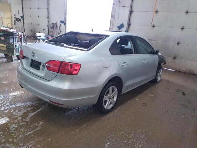 3VWLL7AJ8DM385599 - 2013 VOLKSWAGEN JETTA TDI SILVER photo 3