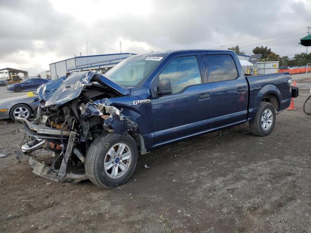 1FTEW1C88FKD90306 - 2015 FORD F150 SUPERCREW BLUE photo 1