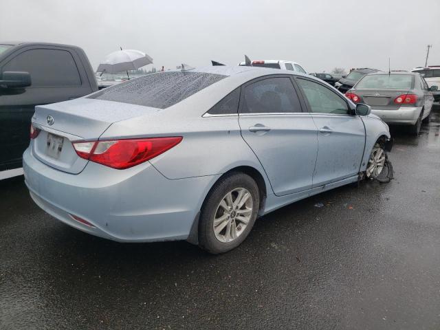 5NPEB4AC6CH419607 - 2012 HYUNDAI SONATA GLS TEAL photo 3