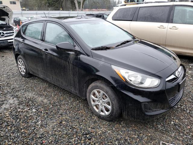 KMHCT5AE6CU018765 - 2012 HYUNDAI ACCENT GLS BLACK photo 4