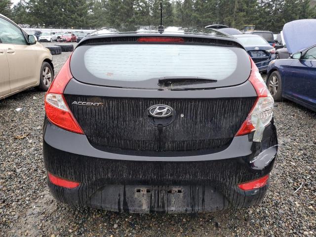 KMHCT5AE6CU018765 - 2012 HYUNDAI ACCENT GLS BLACK photo 6