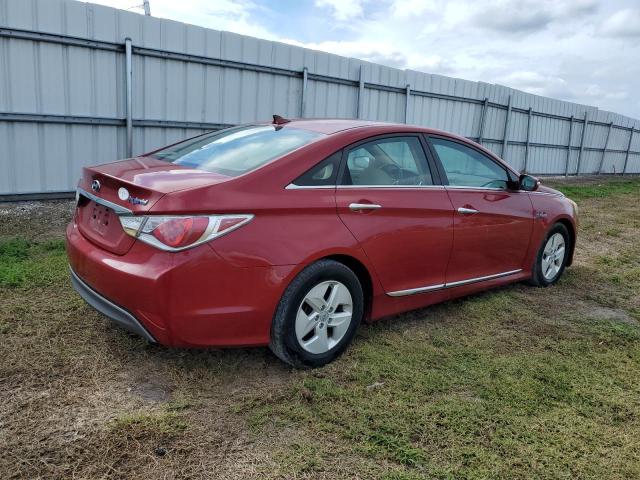 KMHEC4A42CA041391 - 2012 HYUNDAI SONATA HYBRID RED photo 3