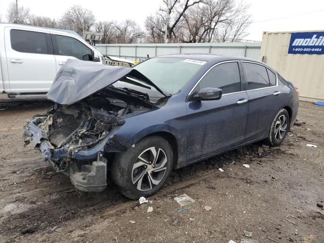 1HGCR2F34HA130032 - 2017 HONDA ACCORD LX BLUE photo 1