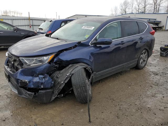 2HKRW2H82HH688240 - 2017 HONDA CR-V EXL BLUE photo 1