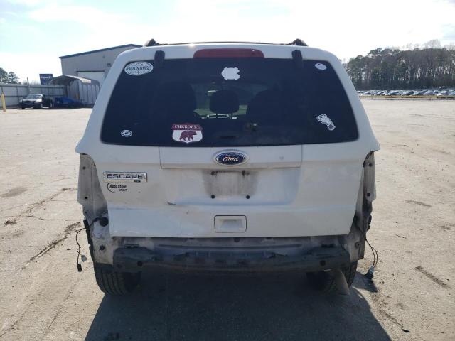 1FMCU0D76CKB26747 - 2012 FORD ESCAPE XLT WHITE photo 6