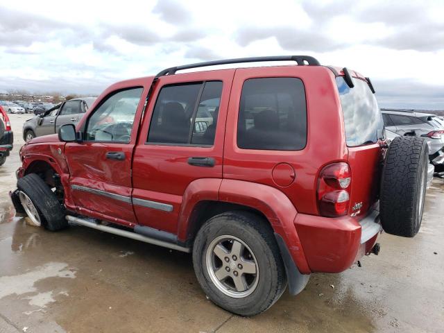 1J4GL38K55W680005 - 2005 JEEP LIBERTY RENEGADE RED photo 2