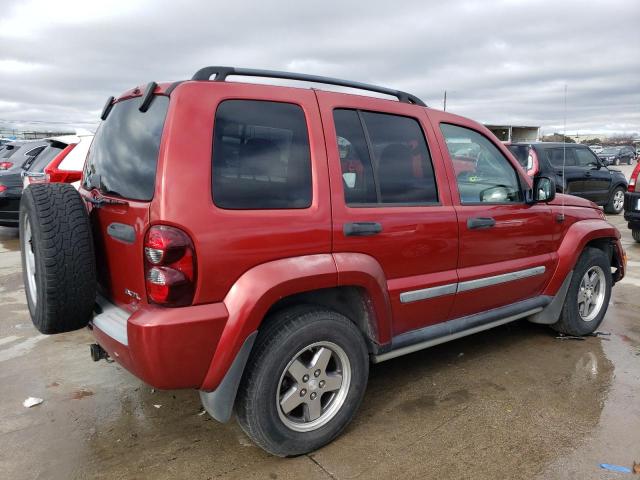 1J4GL38K55W680005 - 2005 JEEP LIBERTY RENEGADE 红色 照片 3