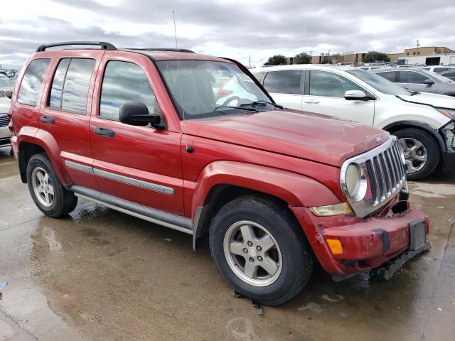 1J4GL38K55W680005 - 2005 JEEP LIBERTY RENEGADE RED photo 4