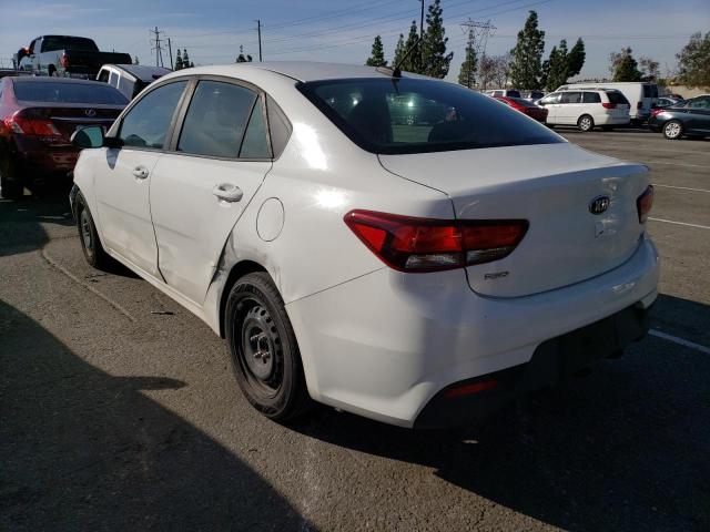 3KPA24AB4KE186660 - 2019 KIA RIO S WHITE photo 2