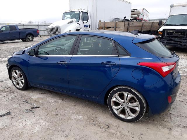 KMHD35LHXEU195740 - 2014 HYUNDAI ELANTRA GT BLUE photo 2