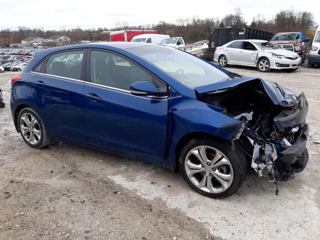 KMHD35LHXEU195740 - 2014 HYUNDAI ELANTRA GT BLUE photo 4