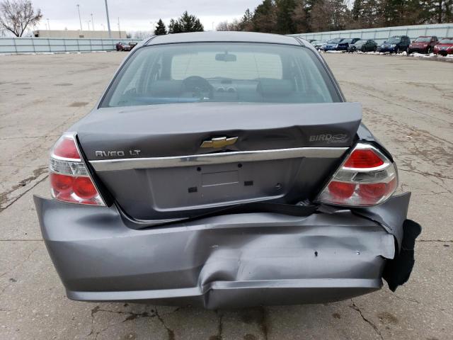 KL1TG56637B095368 - 2007 CHEVROLET AVEO LT GRAY photo 6