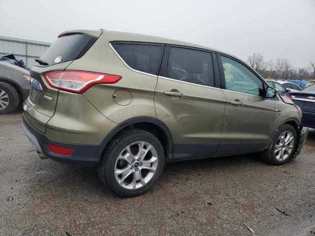 1FMCU0HX6DUD84234 - 2013 FORD ESCAPE SEL GREEN photo 3