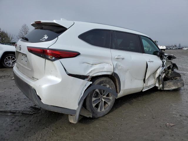 5TDHZRBH5NS567180 - 2022 TOYOTA HIGHLANDER XLE WHITE photo 3