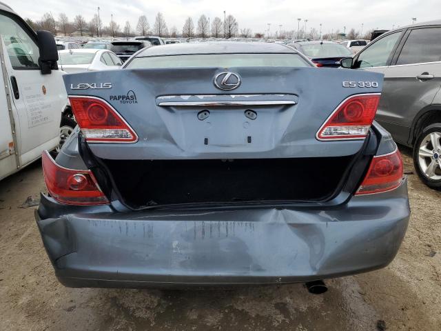 JTHBA30G065168803 - 2006 LEXUS ES 330 BLUE photo 6