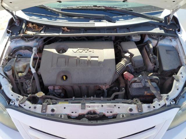 2T1BU4EE2CC908548 - 2012 TOYOTA COROLLA BASE WHITE photo 11