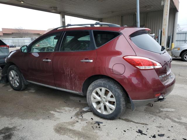 JN8AZ1MWXBW179666 - 2011 NISSAN MURANO S BURGUNDY photo 2