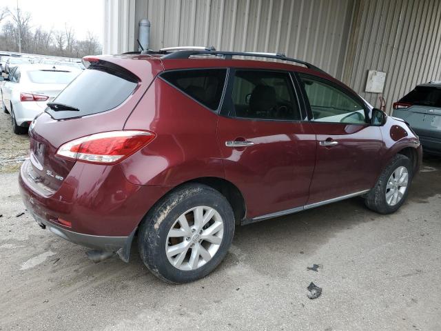 JN8AZ1MWXBW179666 - 2011 NISSAN MURANO S BURGUNDY photo 3