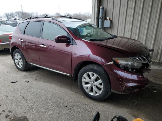 JN8AZ1MWXBW179666 - 2011 NISSAN MURANO S BURGUNDY photo 4