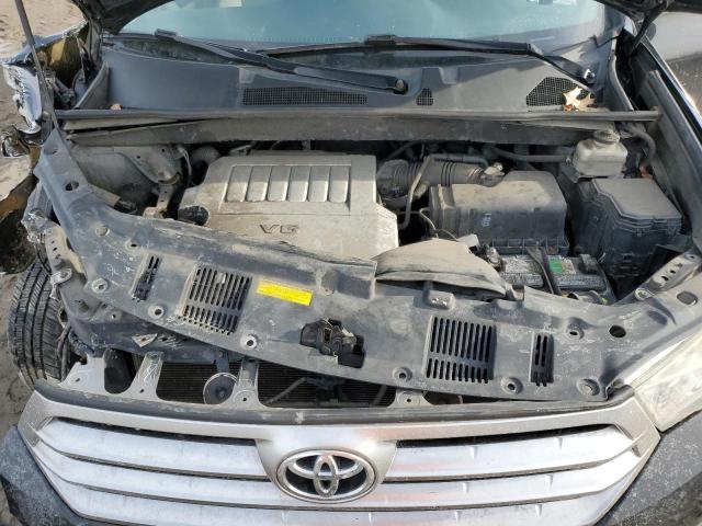 5TDBK3EH7DS208527 - 2013 TOYOTA HIGHLANDER BASE BLACK photo 12