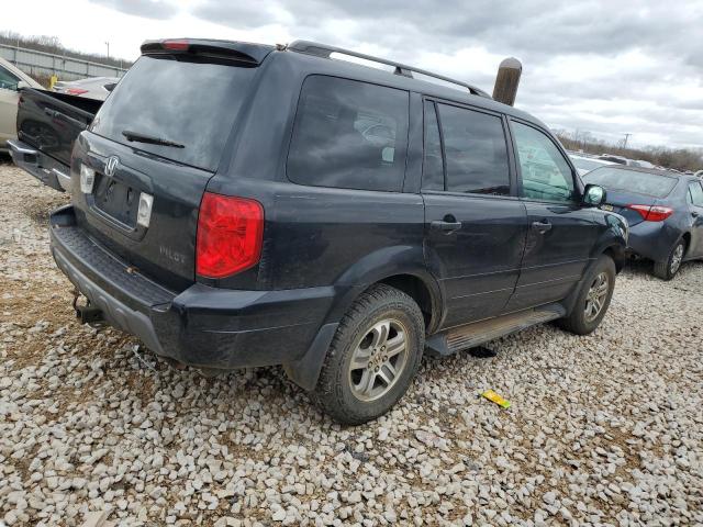 2HKYF18723H594381 - 2003 HONDA PILOT EXL BLACK photo 3