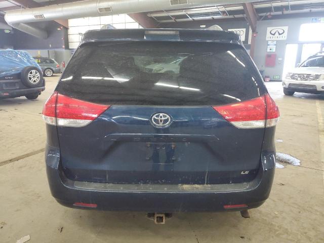 5TDKK3DC5BS127285 - 2011 TOYOTA SIENNA LE BLUE photo 6