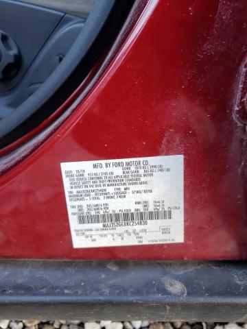 MAJ3S2GEXKC254830 - 2019 FORD ECOSPORT SE RED photo 13