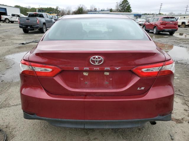 4T1B11HK2JU660628 - 2018 TOYOTA CAMRY L RED photo 6