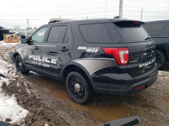 1FM5K8ARXJGA83369 - 2018 FORD EXPLORER POLICE INTERCEPTOR Սև լուսանկար 2