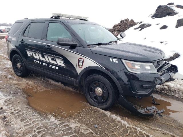 1FM5K8ARXJGA83369 - 2018 FORD EXPLORER POLICE INTERCEPTOR Սև լուսանկար 4