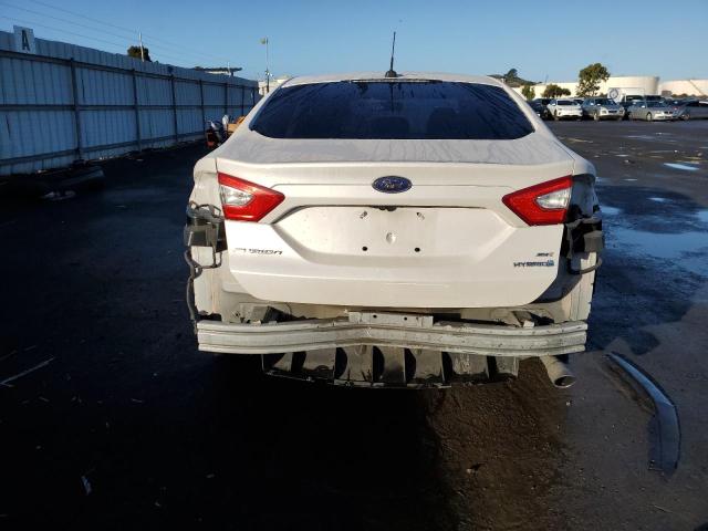 3FA6P0LU1DR273660 - 2013 FORD FUSION SE HYBRID WHITE photo 6