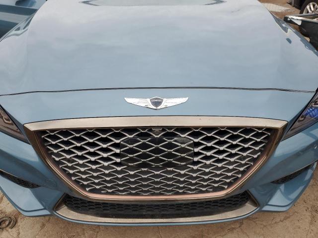 KMHGN4JB2JU275284 - 2018 GENESIS G80 SPORT TURQUOISE photo 11