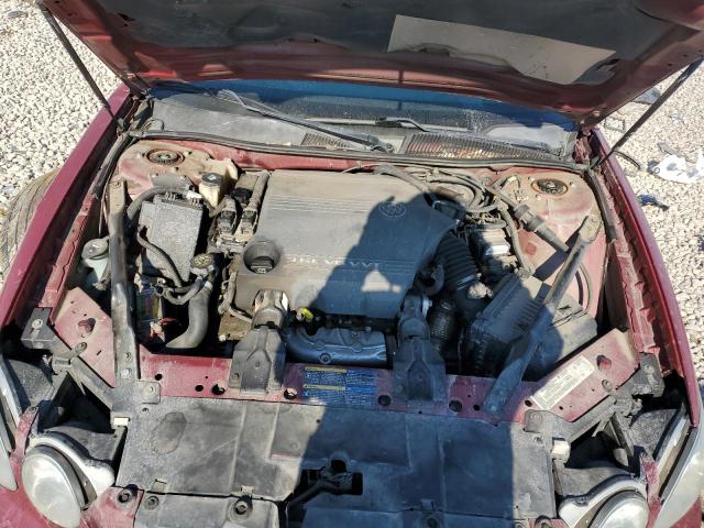 2G4WE567351206000 - 2005 BUICK LACROSSE CXS RED photo 11