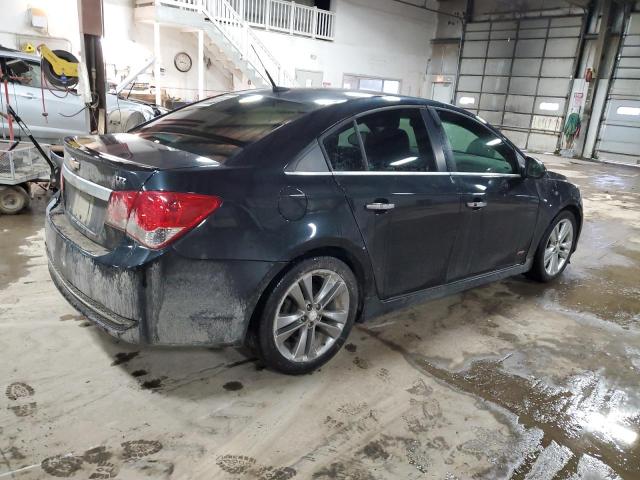 1G1PH5SC1C7337826 - 2012 CHEVROLET CRUZE LTZ BLACK photo 3