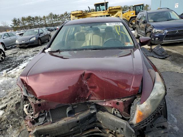 1HGCP2F31BA010007 - 2011 HONDA ACCORD LX BURGUNDY photo 5