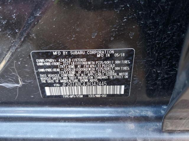 JF2GTABC4JH342445 - 2018 SUBARU CROSSTREK PREMIUM Qara foto 12