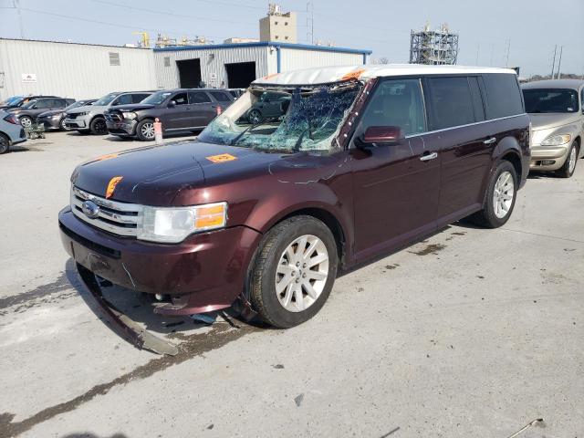 2FMGK5CC2ABA77217 - 2010 FORD FLEX SEL BURGUNDY photo 1