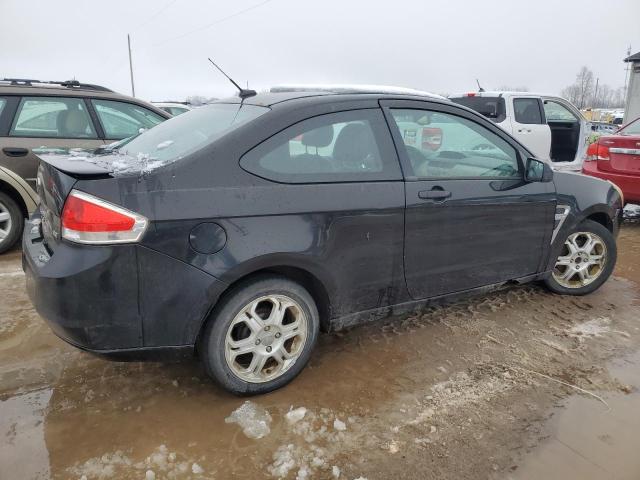 1FAHP33N38W271642 - 2008 FORD FOCUS SE BLACK photo 3